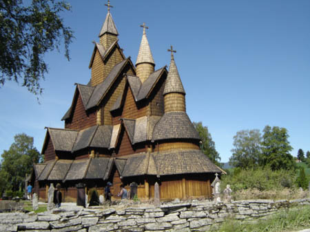 00418 ANOTHER VIEW OF THE STAVE CHURCH