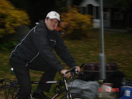 01691 TORD THE SWEDISH BIKIE AT SAARIJARVI