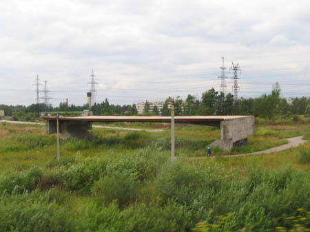 Bridge to where,leaving Russia